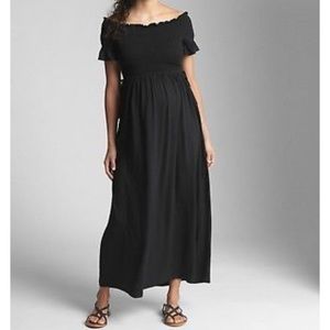 GAP Maternity off-shoulder maxi dress, NWT